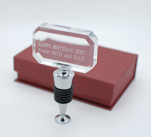 Personalized Wine Stopper Engraved for wedding favors, anniversary, groomsmen gift